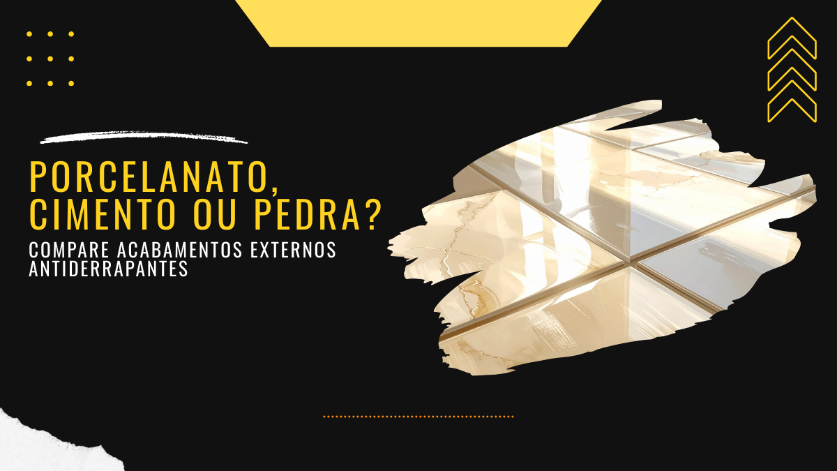 Porcelanato, cimento ou pedra? Compare acabamentos externos antiderrapantes