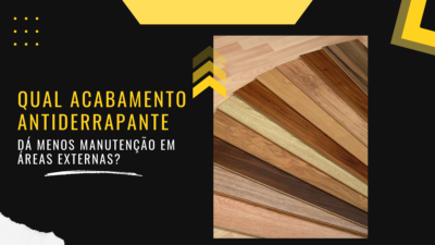 Qual acabamento antiderrapante dá menos manutenção em áreas externas?